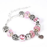 Crystal Heart Beads Bracelet