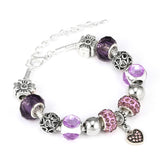Crystal Heart Beads Bracelet
