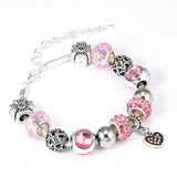 Crystal Heart Beads Bracelet
