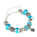 Crystal Heart Beads Bracelet