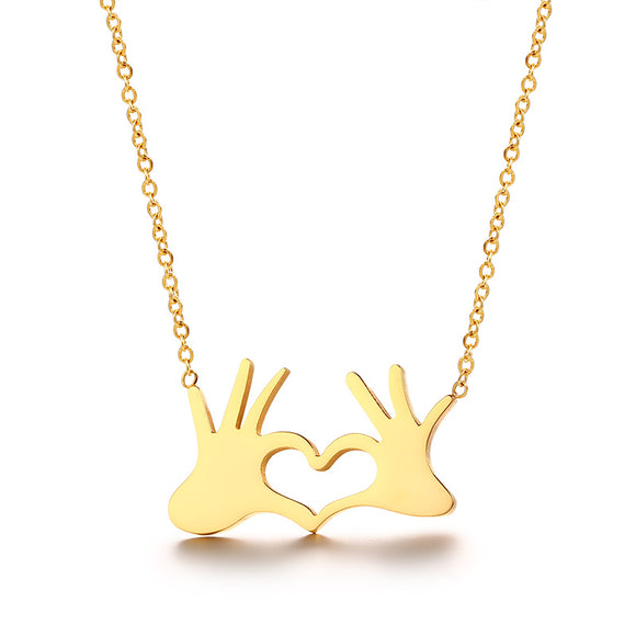 Heart Love Gesture Necklace